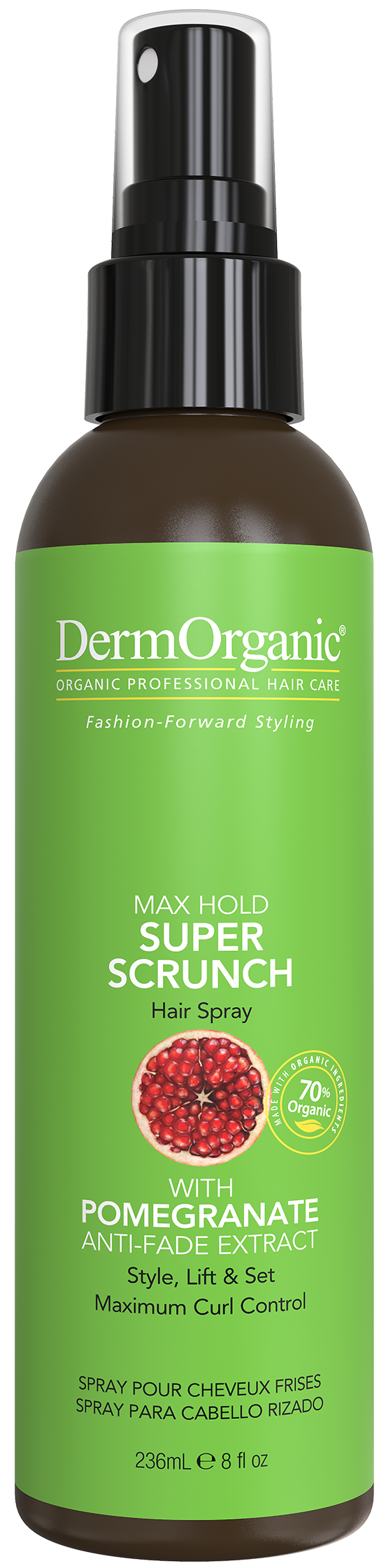 Super Scrunch Max Hold Hairspray – DermOrganic